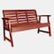 Highwood Usa 4ft Weatherly Garden Bench Outdoor Furniture for Patio, Backyard, Garden AD-BENW4-RED - alternate 1